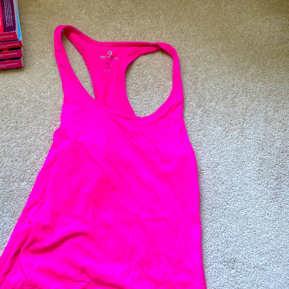 Hot pink workout tank